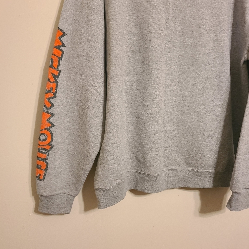 Disney | Women's Gray Mickey Mouse Crewneck Novelty Sweatshirt (Size XL) - Picture 11 of 12